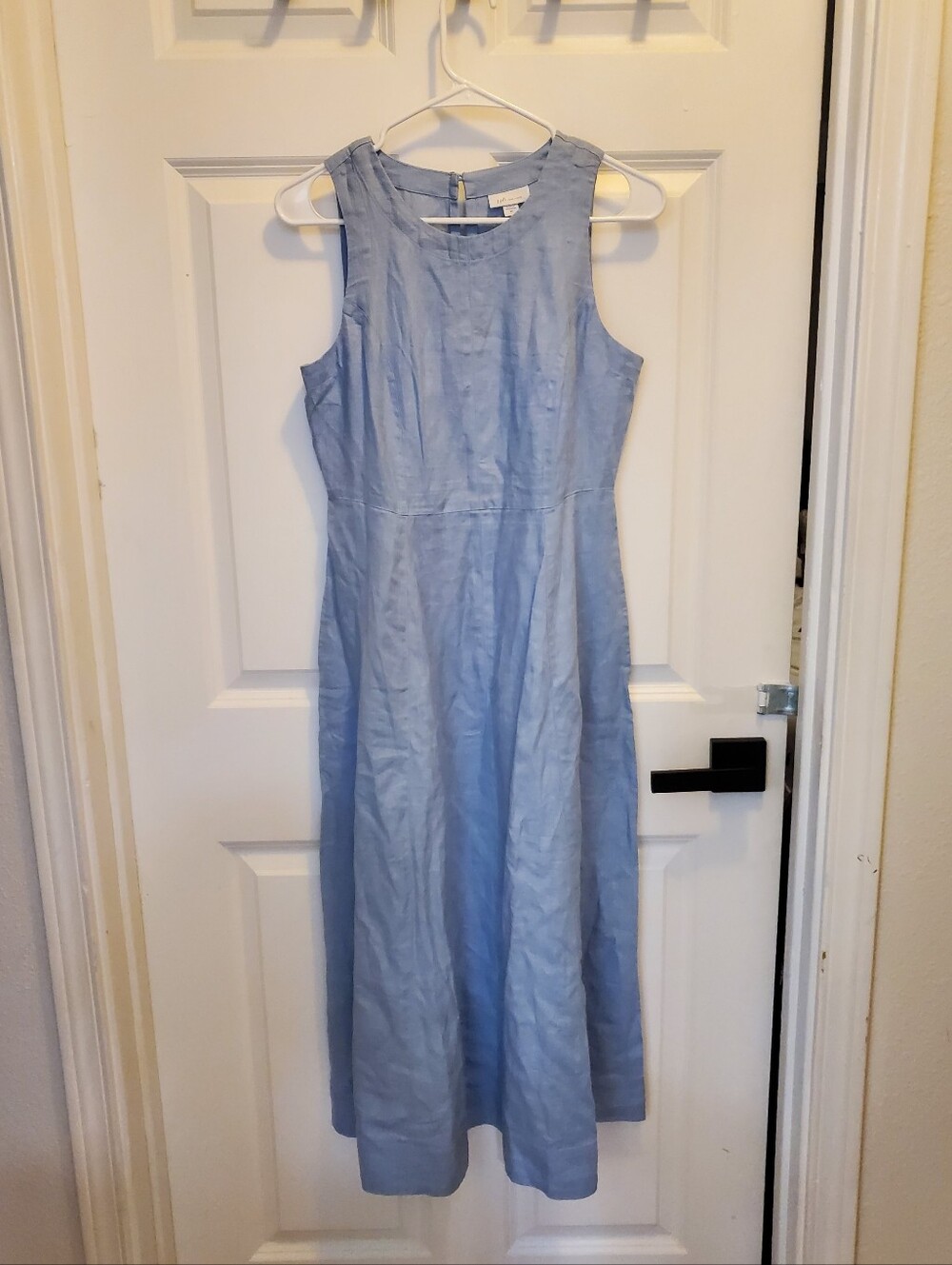 J. Jill Icy Blue Sleeveless Midi Dress